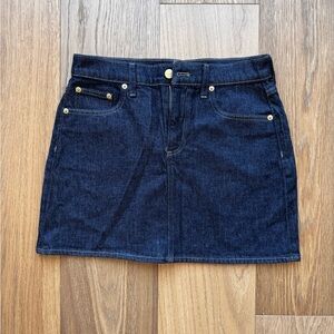 J.Crew Dark Wash Denim Mini Skirt